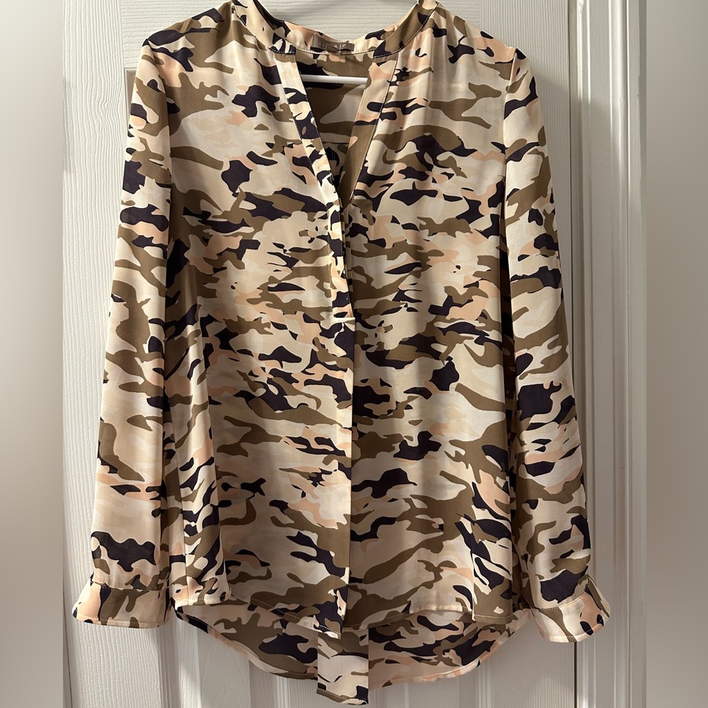 Lilla P Neutral Camouflage Blouse